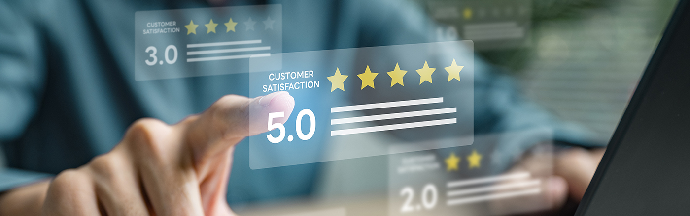 Customer satisfaction rating